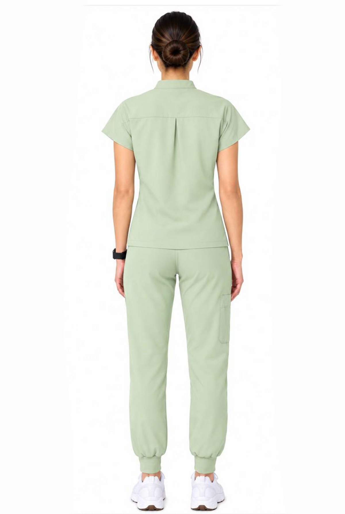 Mandarin Collar Scrub Set