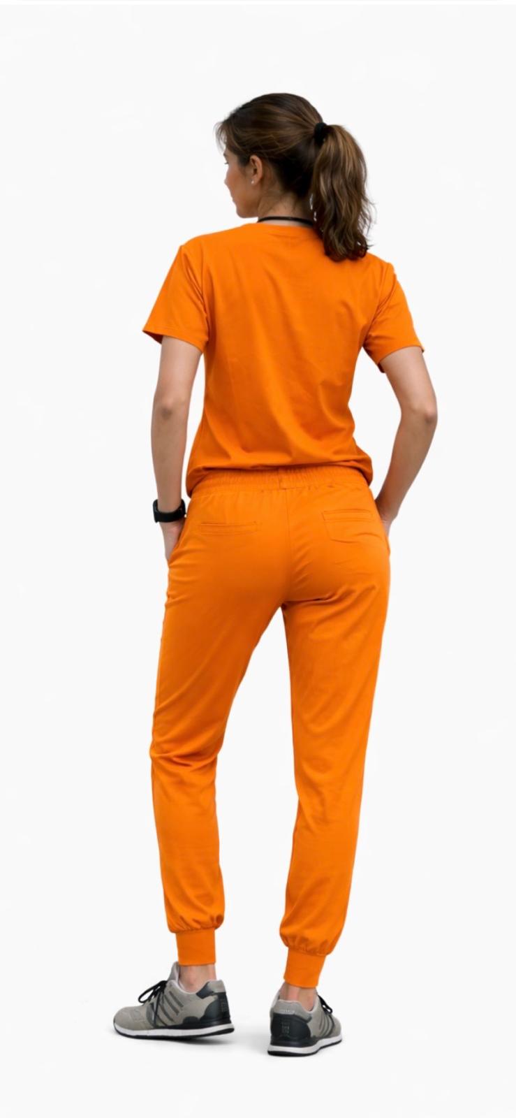 Mandarin Collar Scrub Set