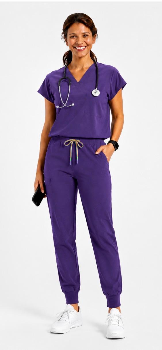 V-Neck Scrub Set