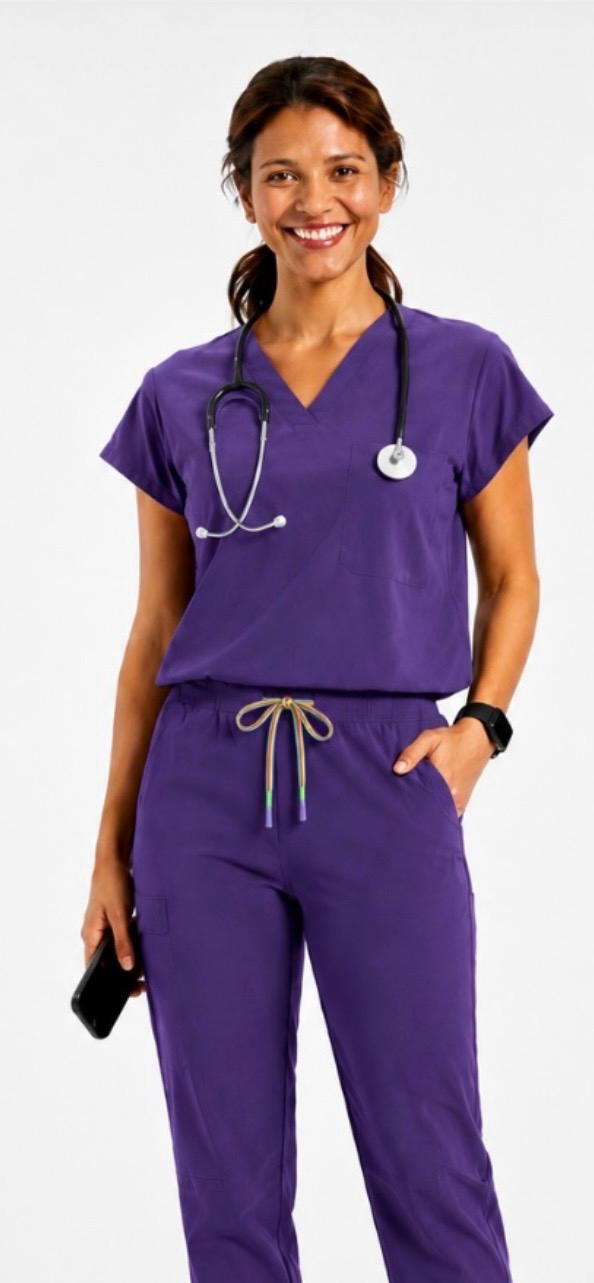 V-Neck Scrub Set